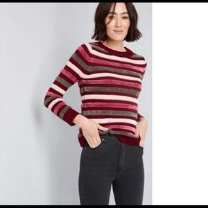 COPY - MODCLOTH Duly Noticed Chenille Sweater Small